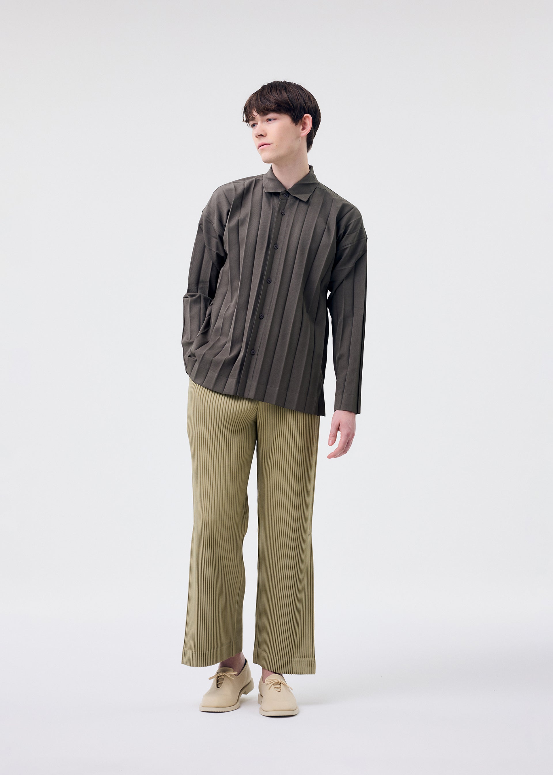 Issey Miyake Edge Ensemble HP61FJ176 košile černá vel. 3 plisovaná