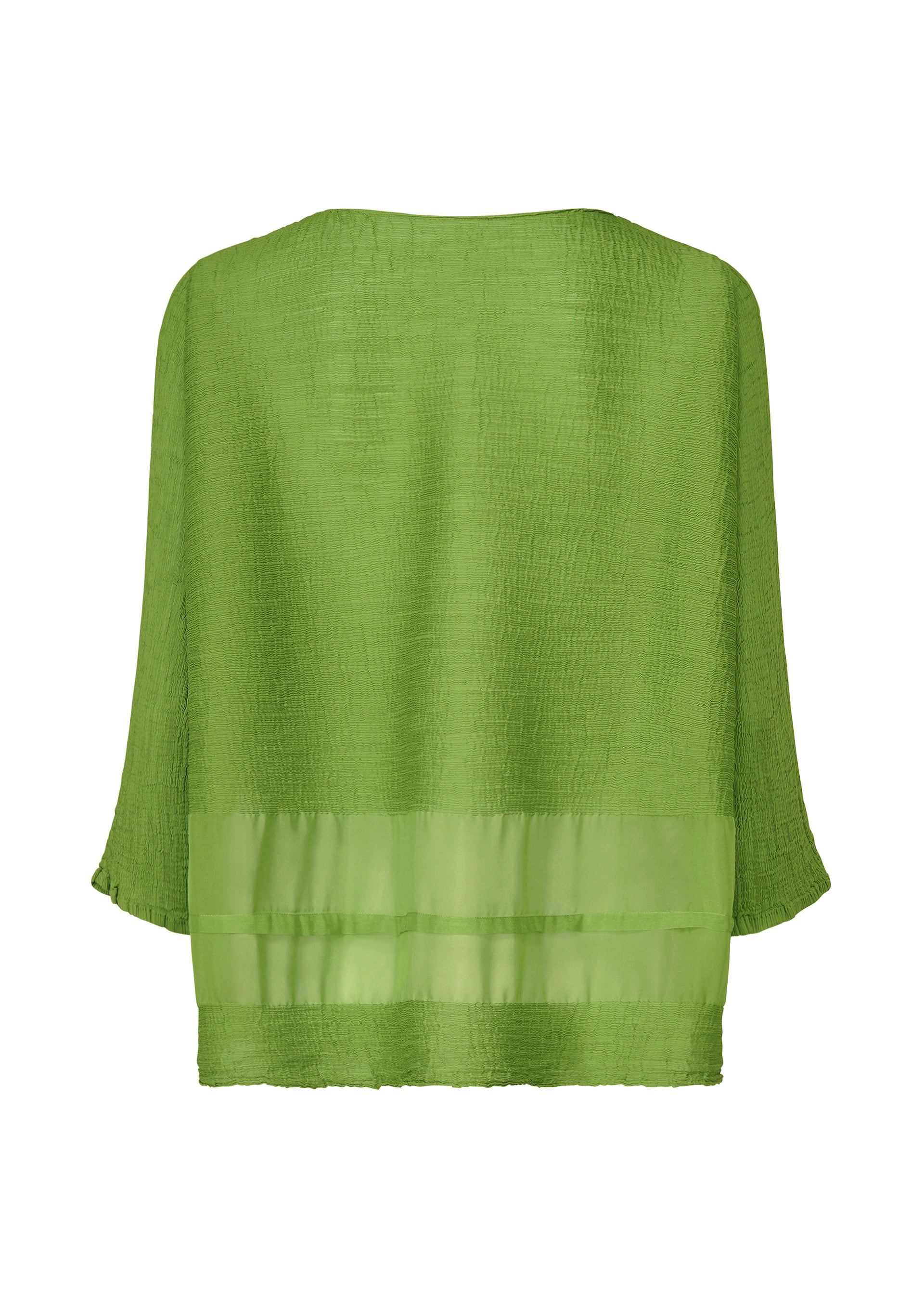 Issey Miyake Sheer See-Through Crepe kardigan černý