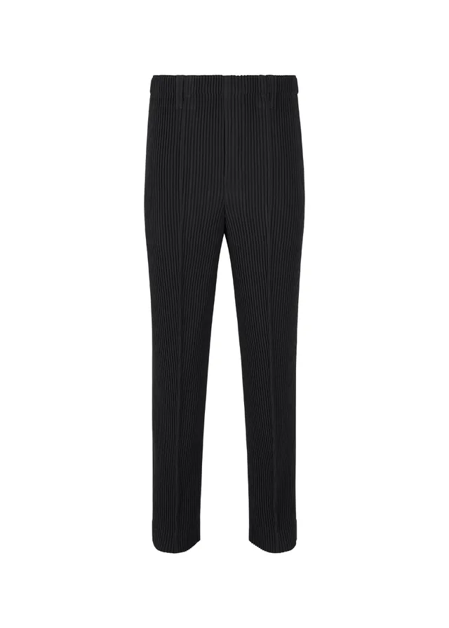 Issey Miyake Tuxedo Pleats kalhoty černá s puky