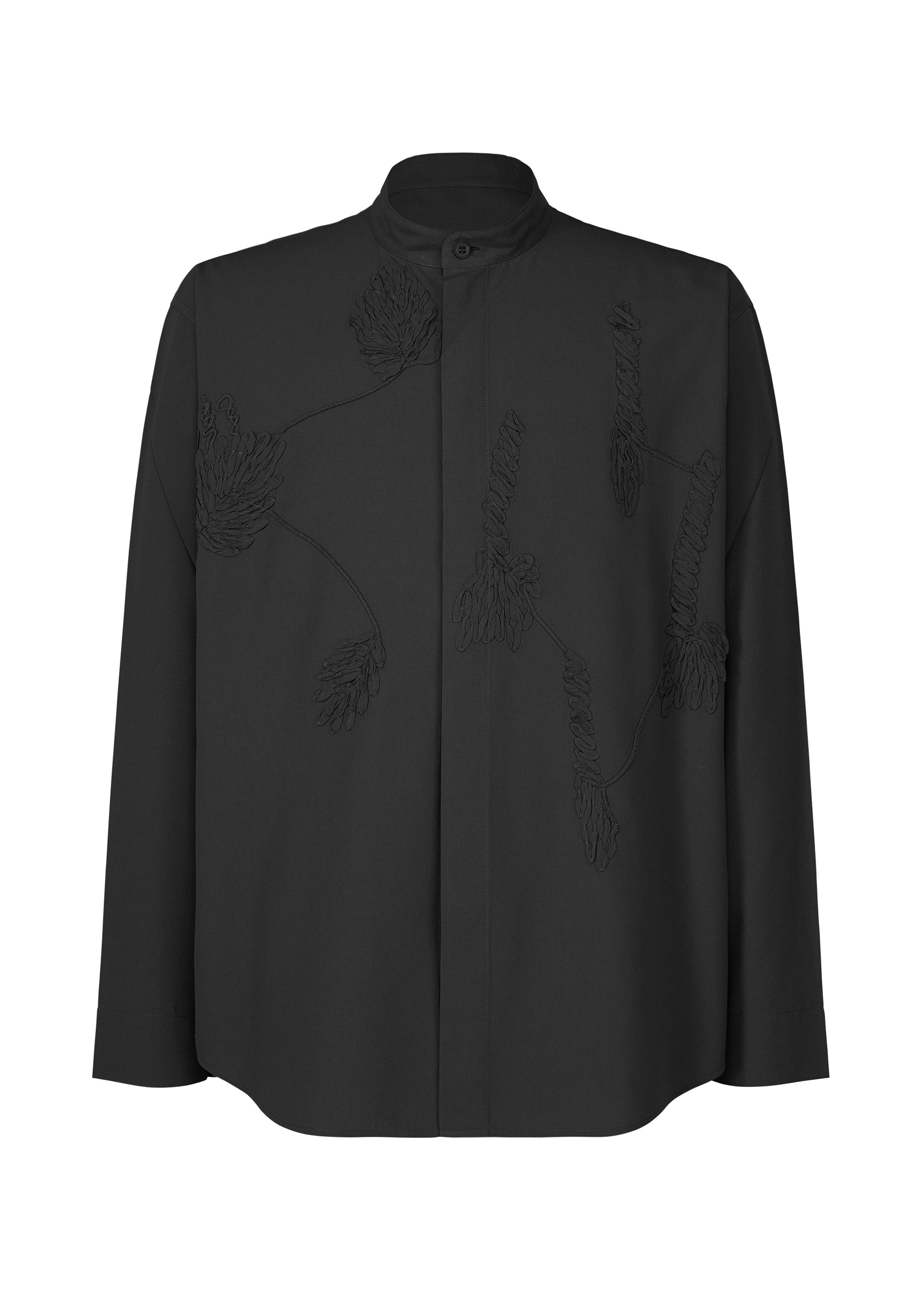 Issey Miyake Homme Plissé Embroidery Press košile White