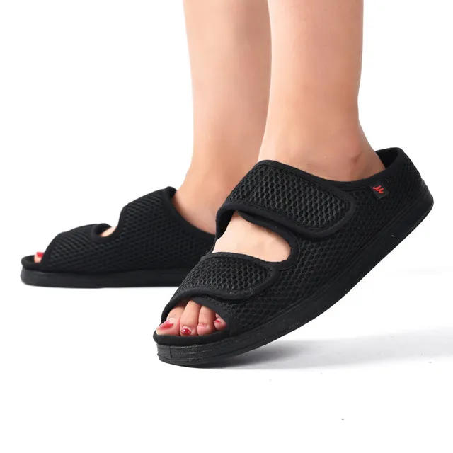 Norielle dámské sandály nastavitelné černé comfort