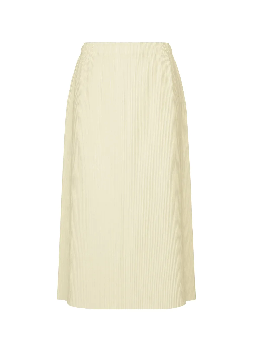 Issey Miyake Fine Knit Pleats sukně bílá lehký úplet
