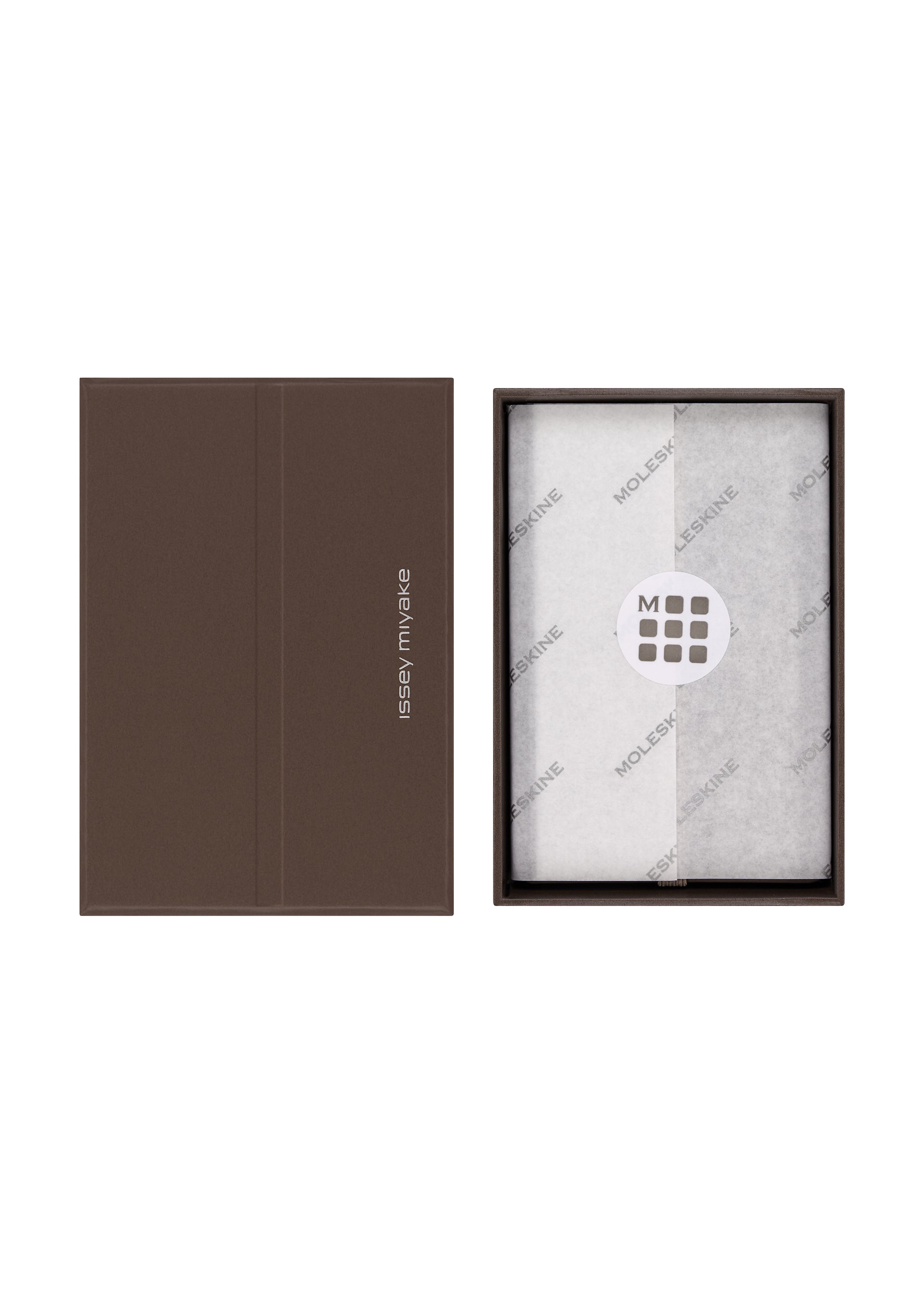 Issey Miyake Note-a-Note zápisník earth brown s pouzdrem