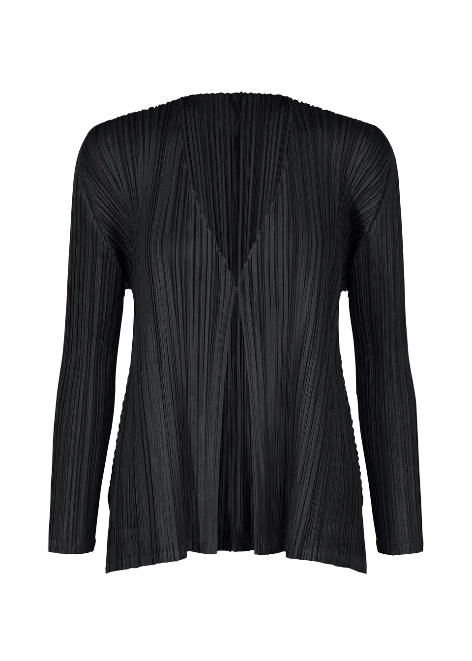 Pleats Please Mellow Pleats kardigan černý s kapsami