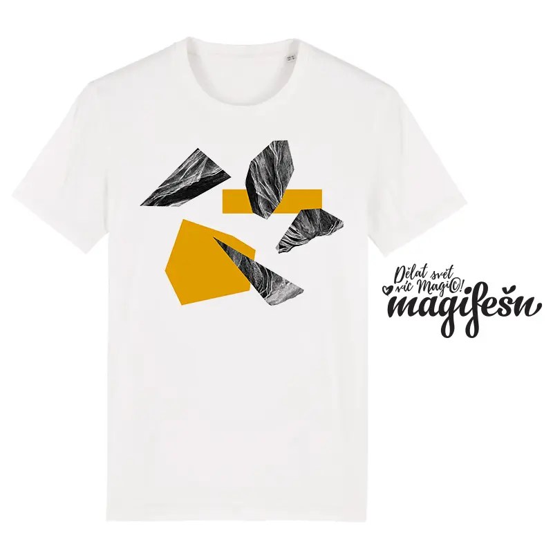Magifešn XY Spectra tričko žluté z biobavlny