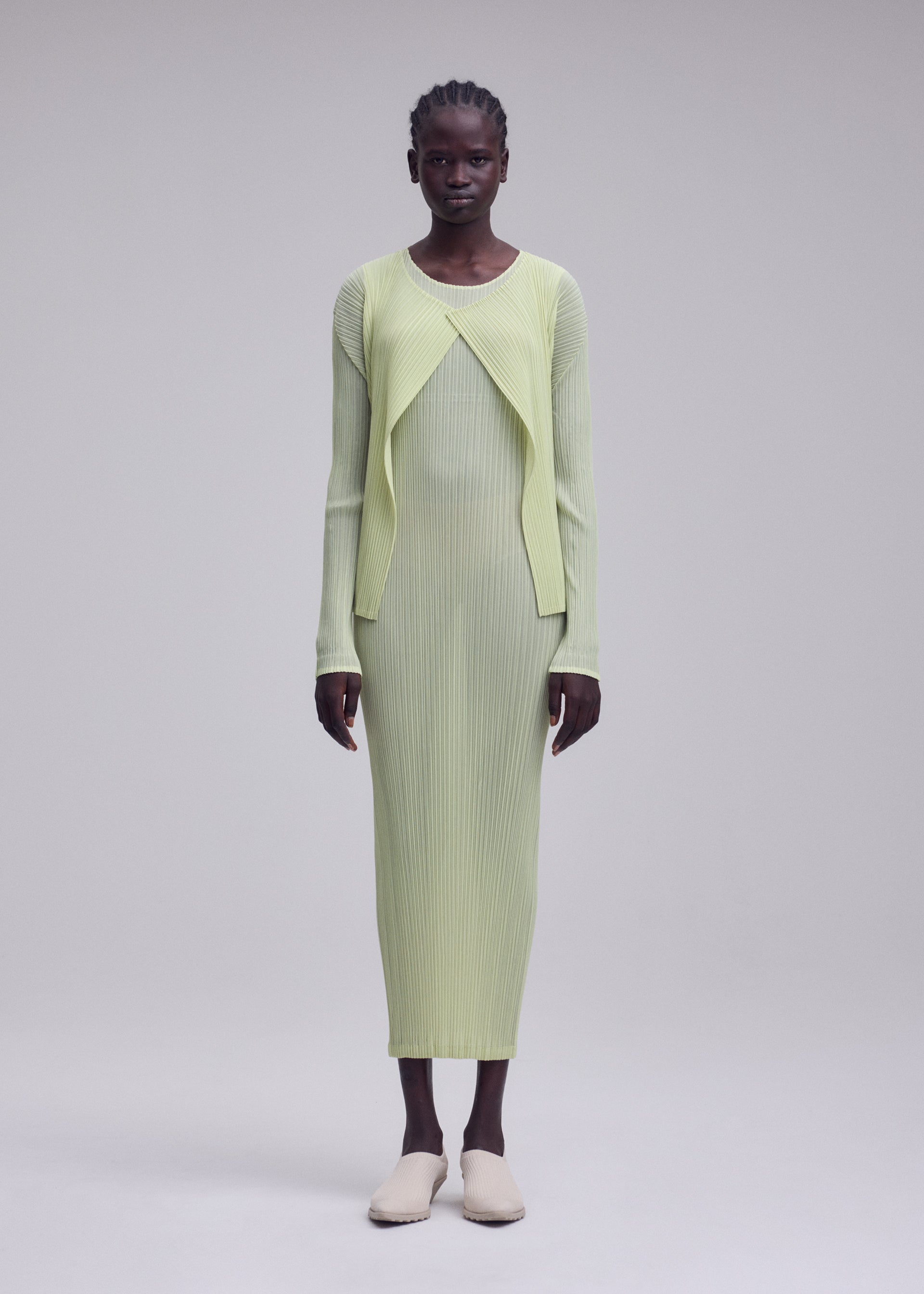 Issey Miyake Sheer Slit Pleats kardigan černý vel. 2