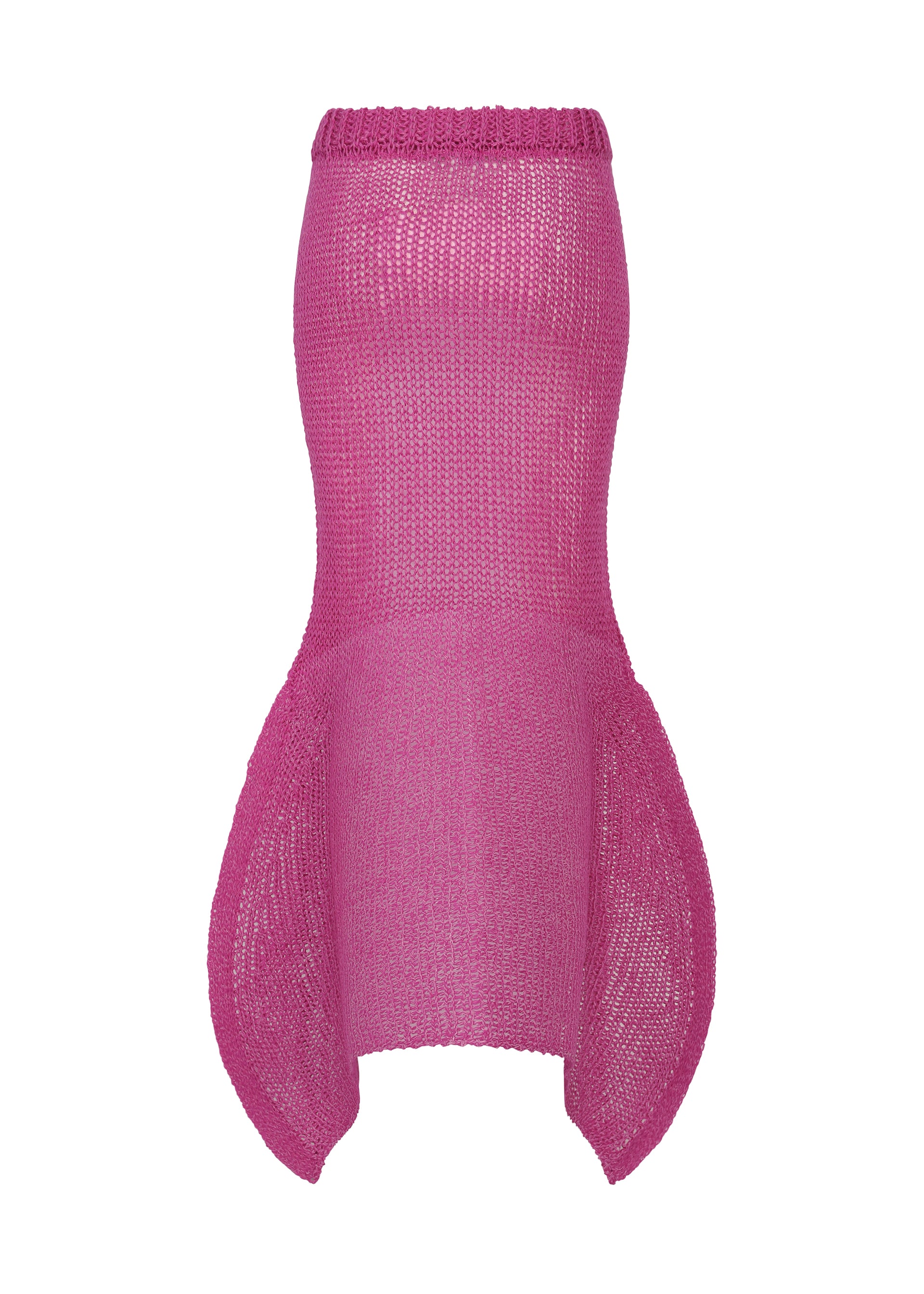 Issey Miyake Panini Pulled sukně pink lisovaná