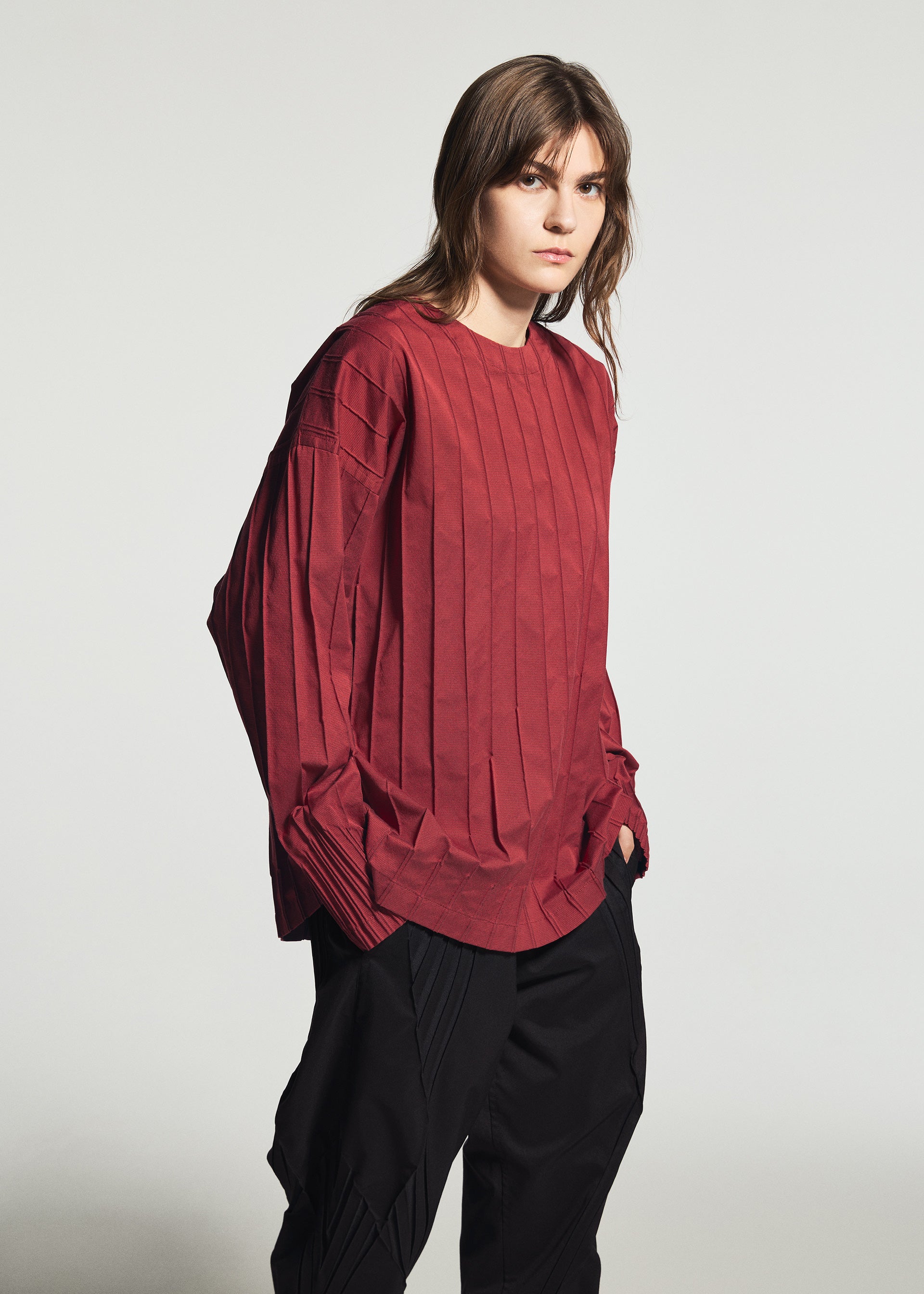 Issey Miyake Type-W 007 triko černé pružné
