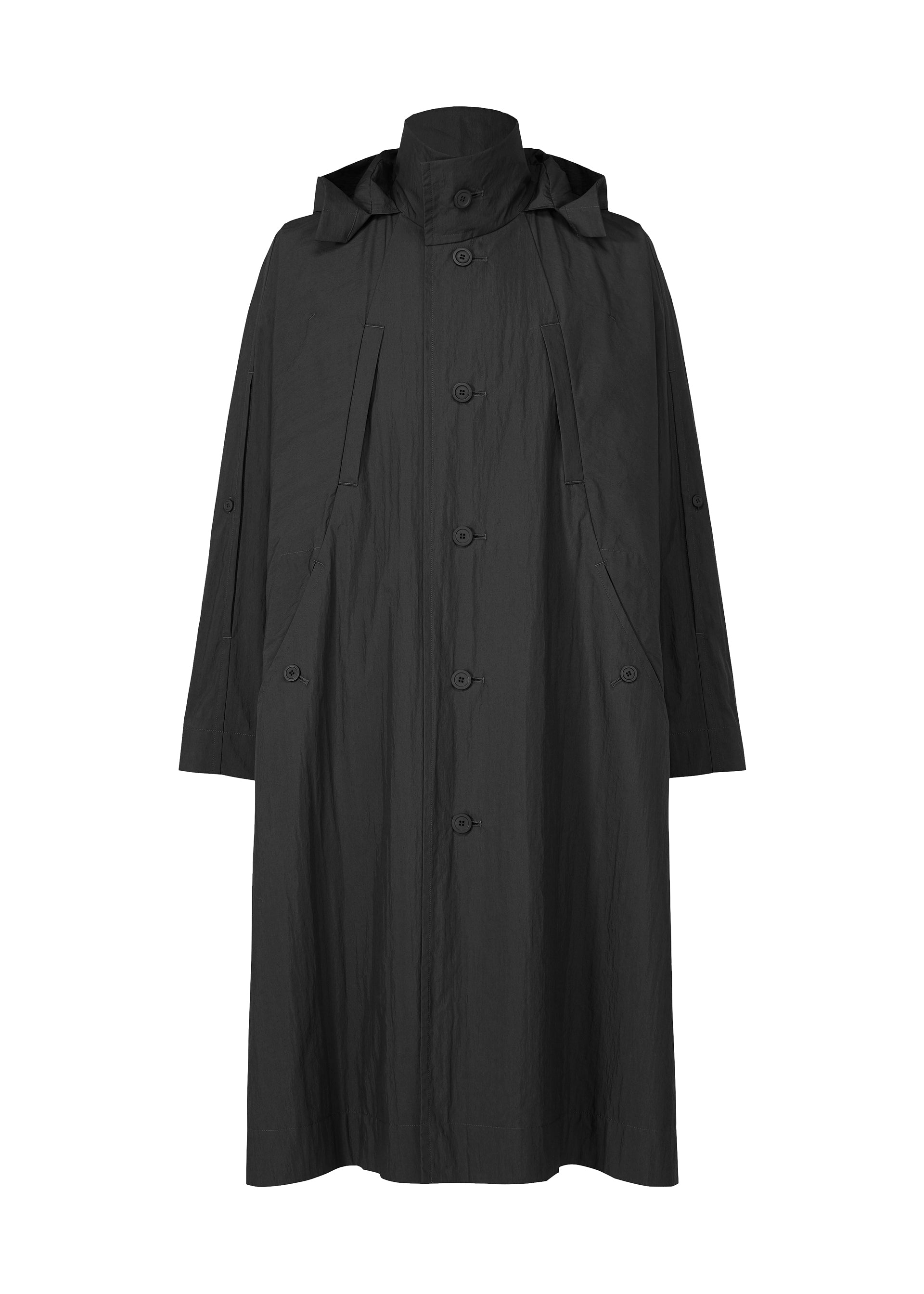 Issey Miyake Homme Plissé Slit Coat kabát black vel. 3