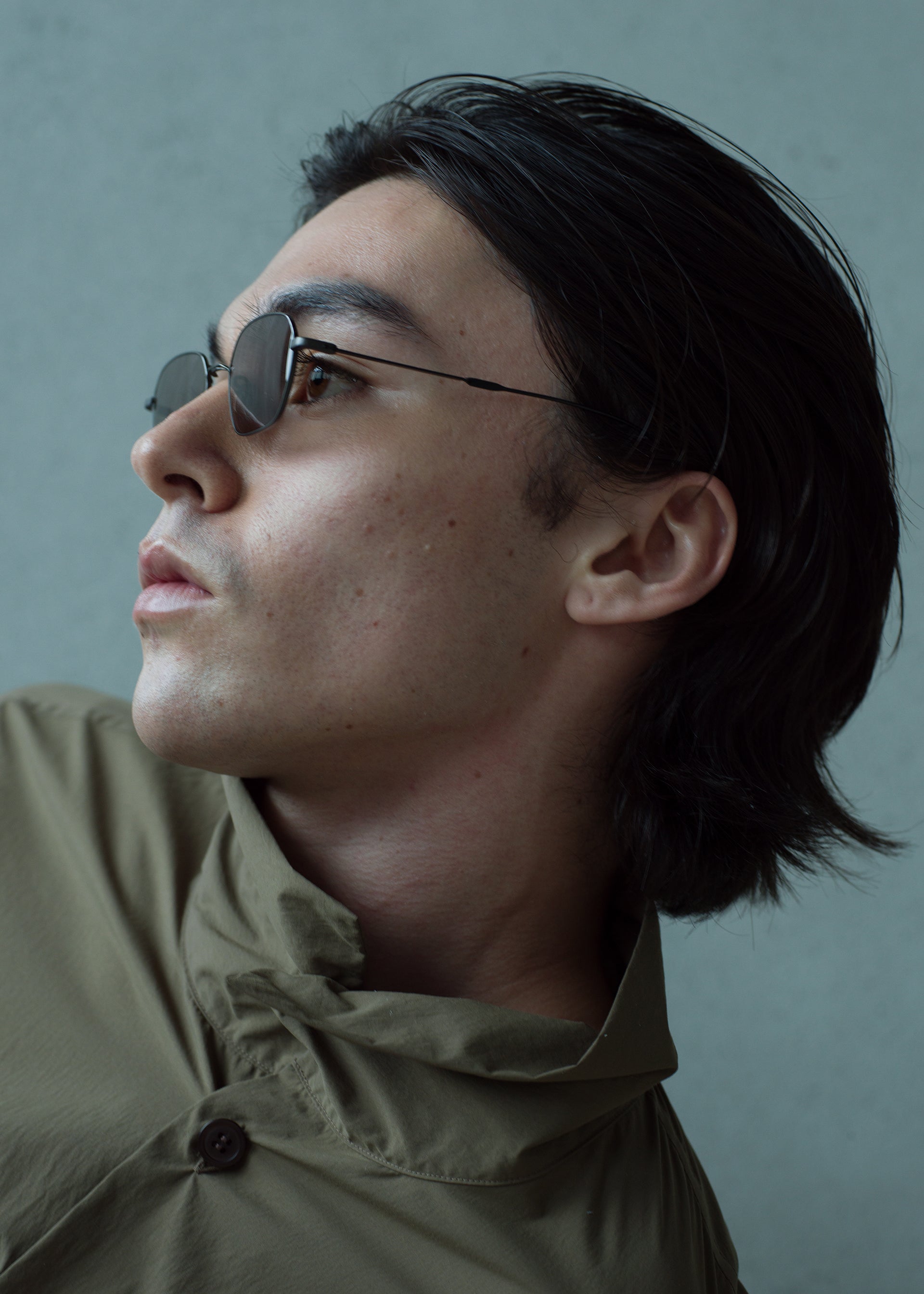 Issey Miyake Hexagon IX sluneční brýle černé