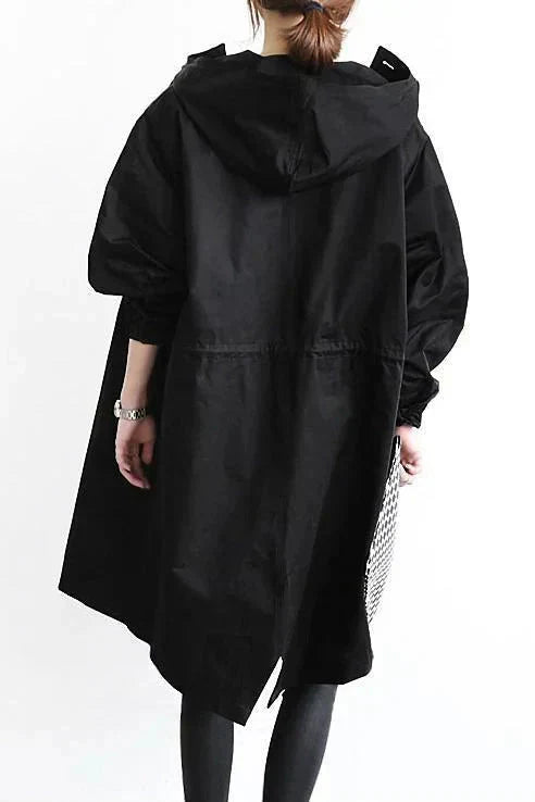 Norielle oversize pláštěnka černá nepromokavá
