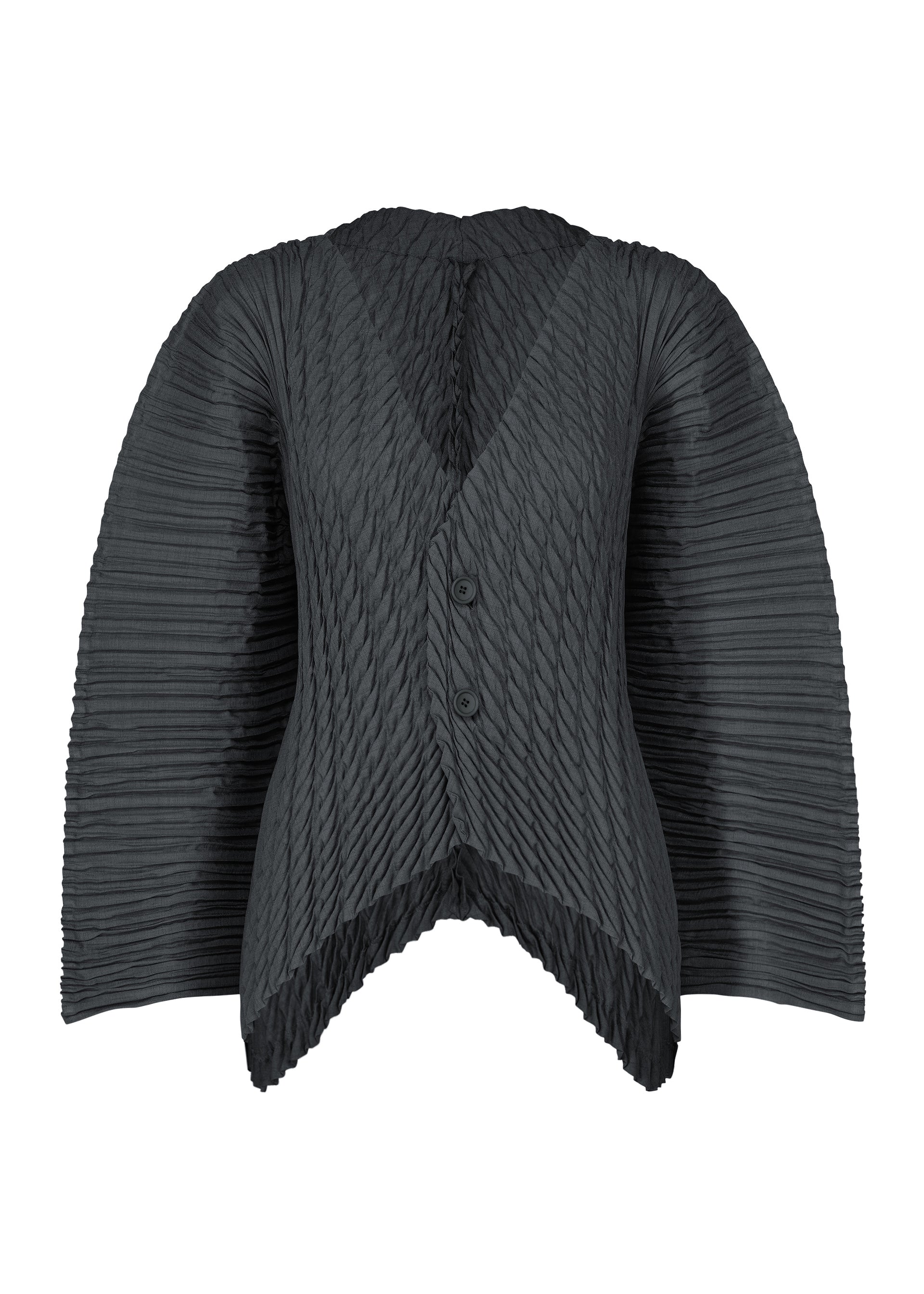 Issey Miyake UNFURLING PLEATS kardigan zelený