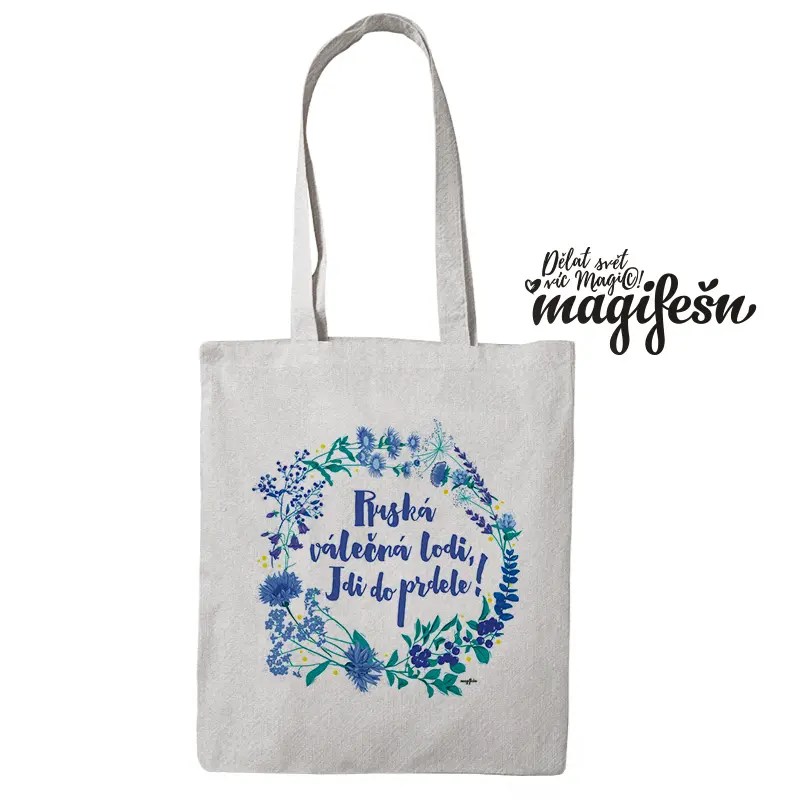 Magifešn MEDIUM Ruská válečná loď taška recyklovaná