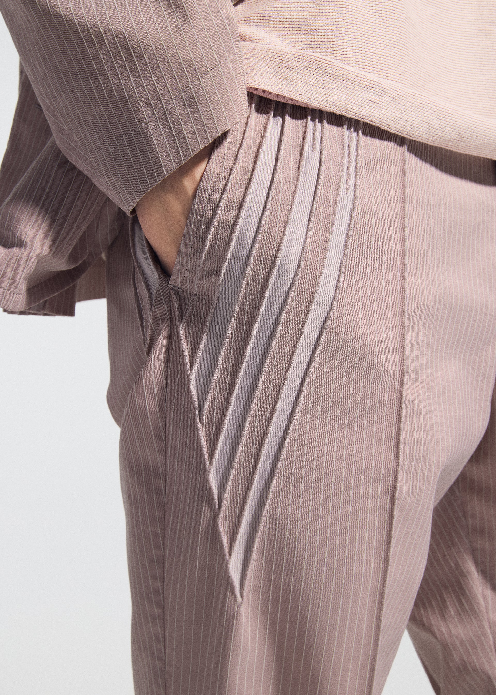 Issey Miyake Type-S 001-2 kalhoty šedé vel. 2 pinstripe