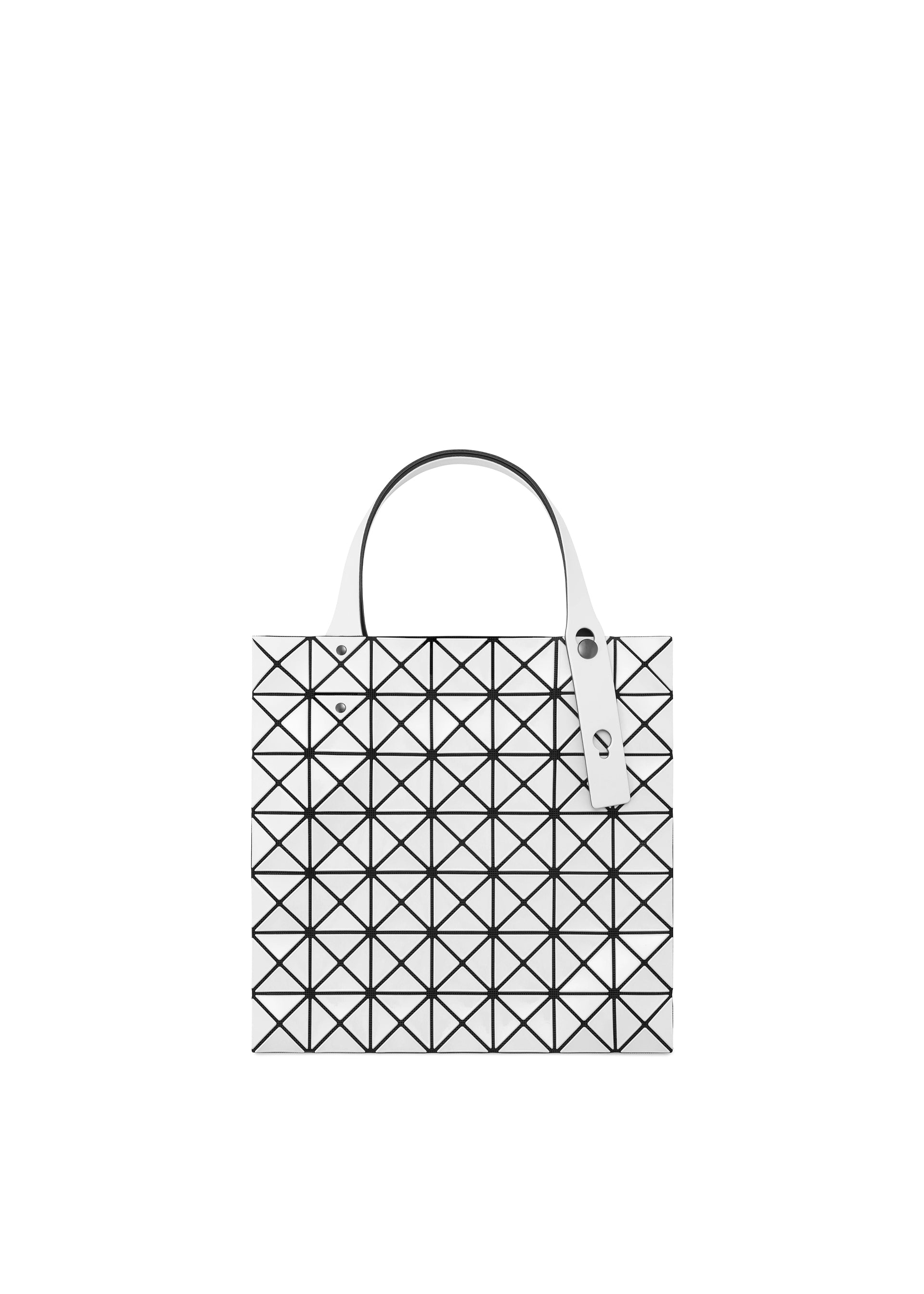 Issey Miyake Prism tote bílý geometrický