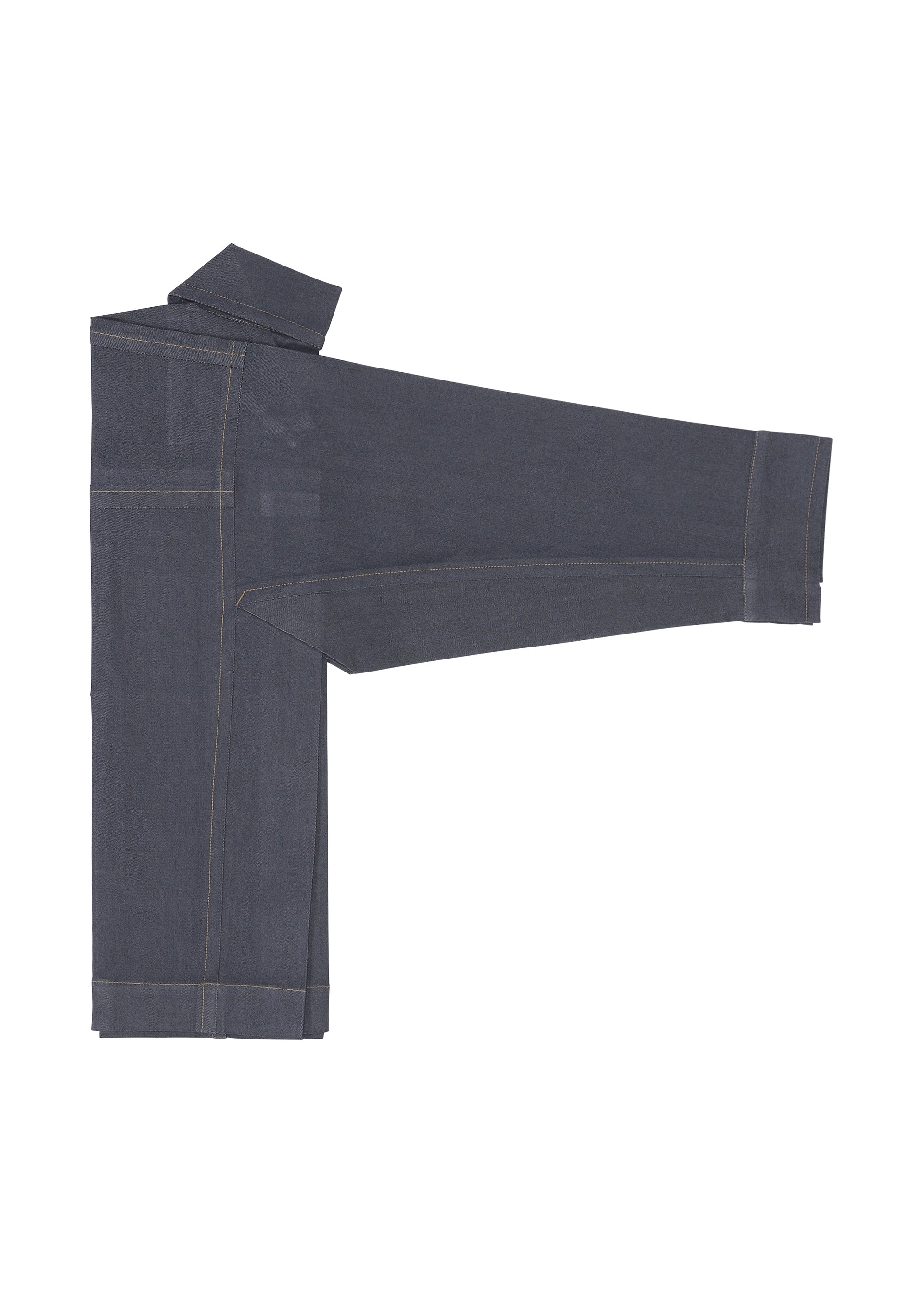 Issey Miyake Flat Denim bunda indigová recyklovaná