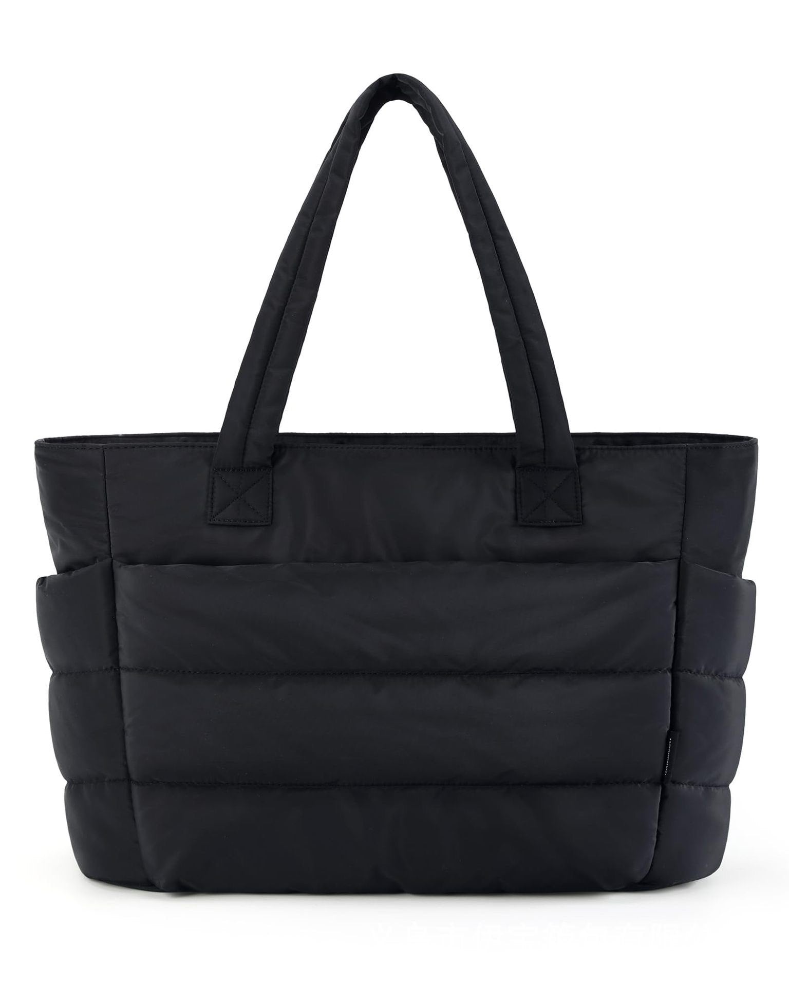 Norielle prošívaná kabelka shopper černá na 15"