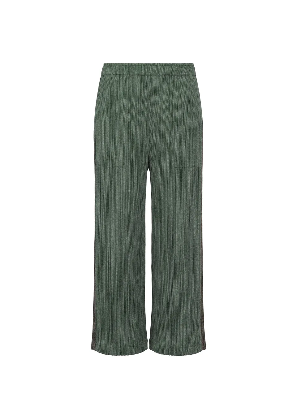 Pleats Please Issey Miyake Cotton Denim kalhoty navy lesklé