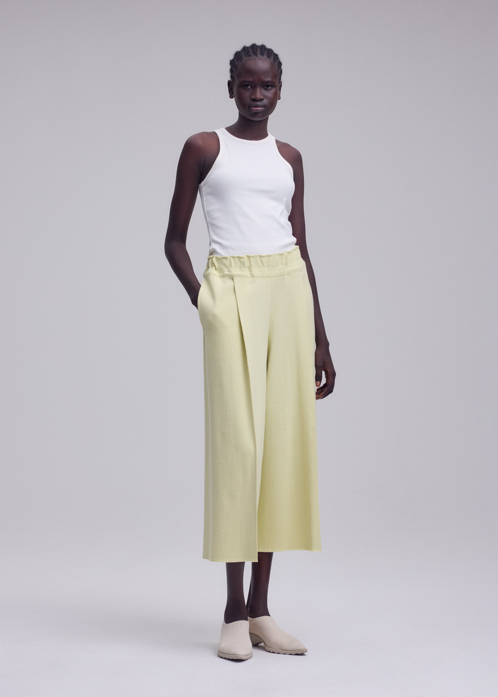 Issey Miyake Campagne široké kalhoty černé vel. 2