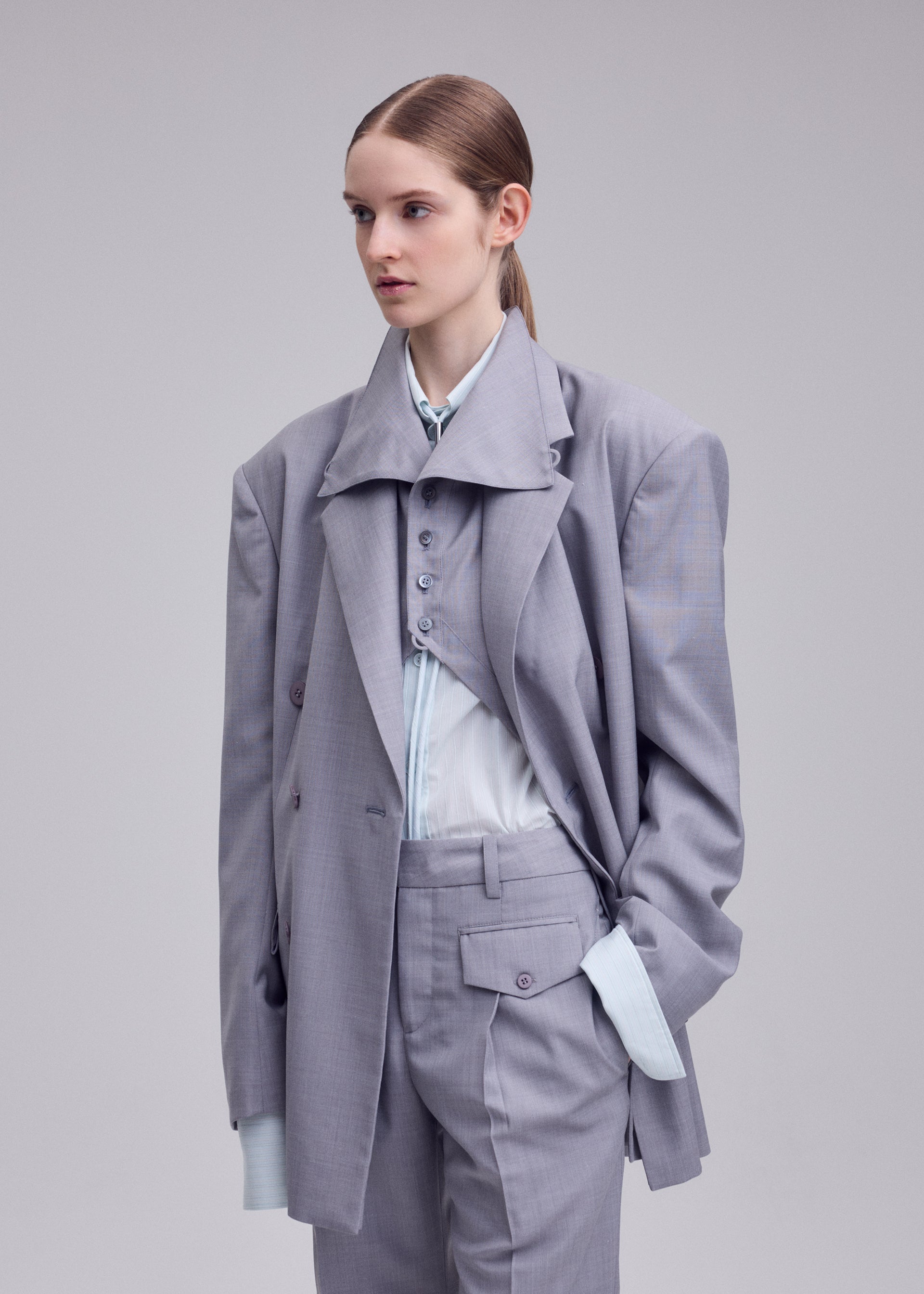 Issey Miyake HONEST ENSEMBLE sako černé vel. 2 vlněné