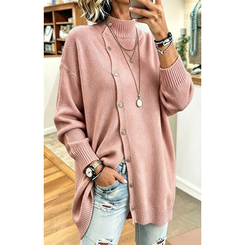 Norielle dlouhý cardigan s rolákem bílý