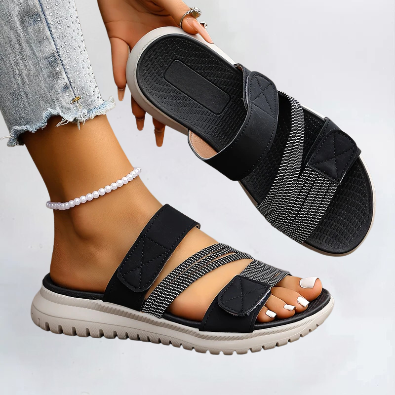 Norielle modré dámské sandály cross suchý zip
