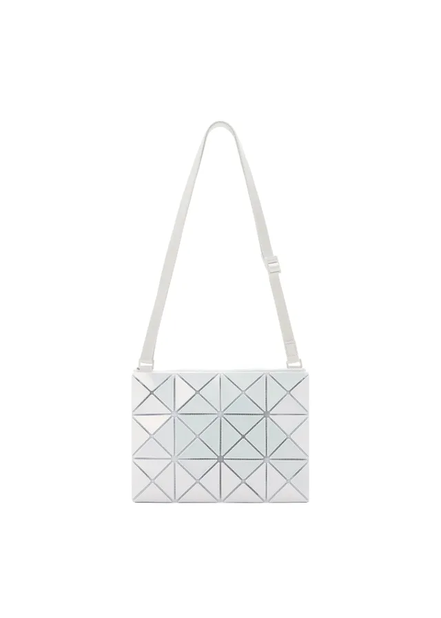 Issey Miyake Lucent Metallic crossbody kabelka šedá
