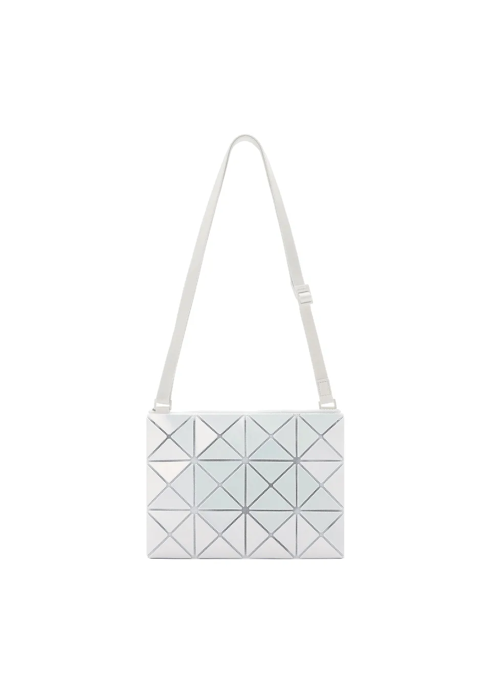 Issey Miyake Lucent Metallic crossbody kabelka šedá