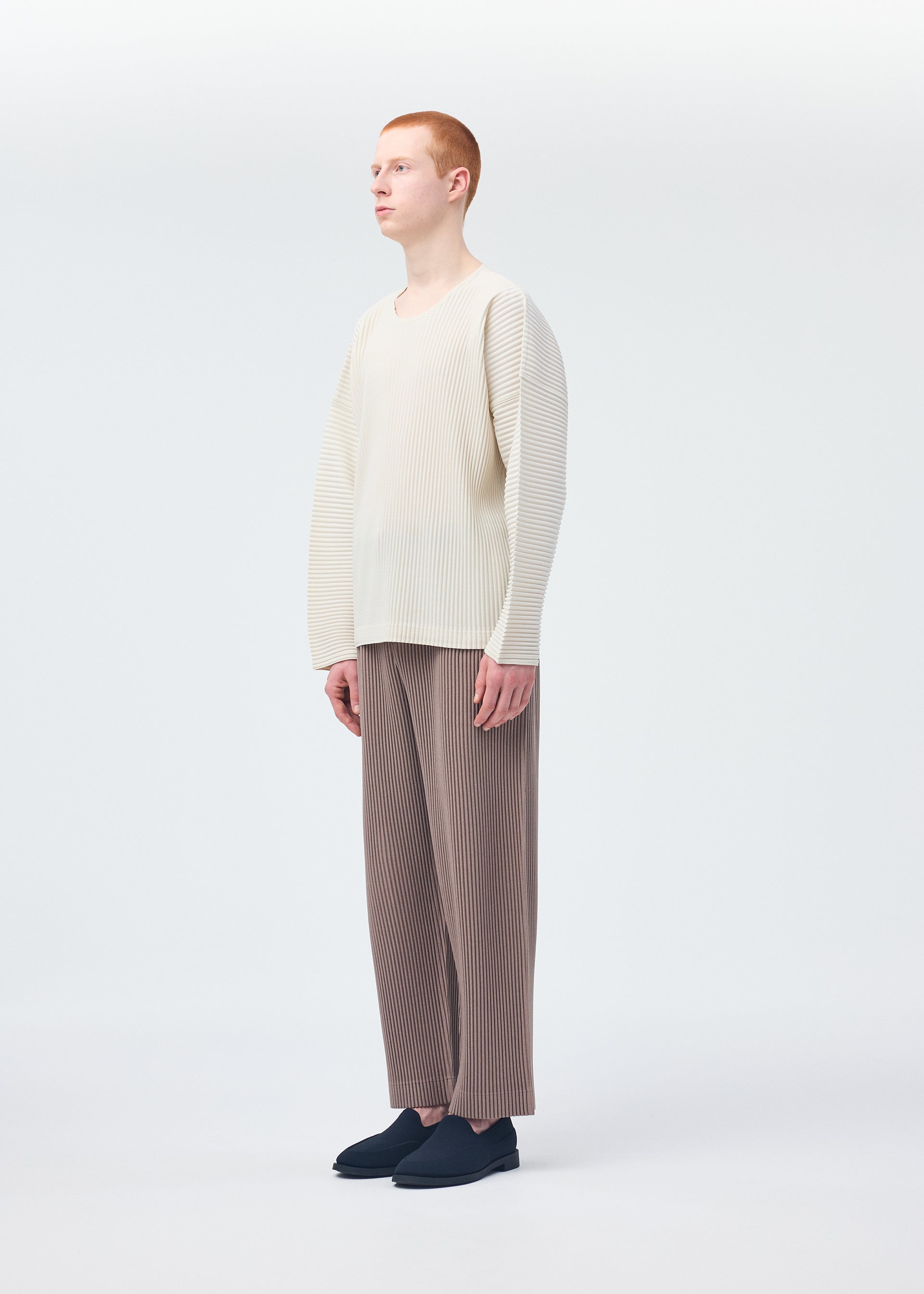 Issey Miyake Monthly Colors September top černý dlouhý rukáv