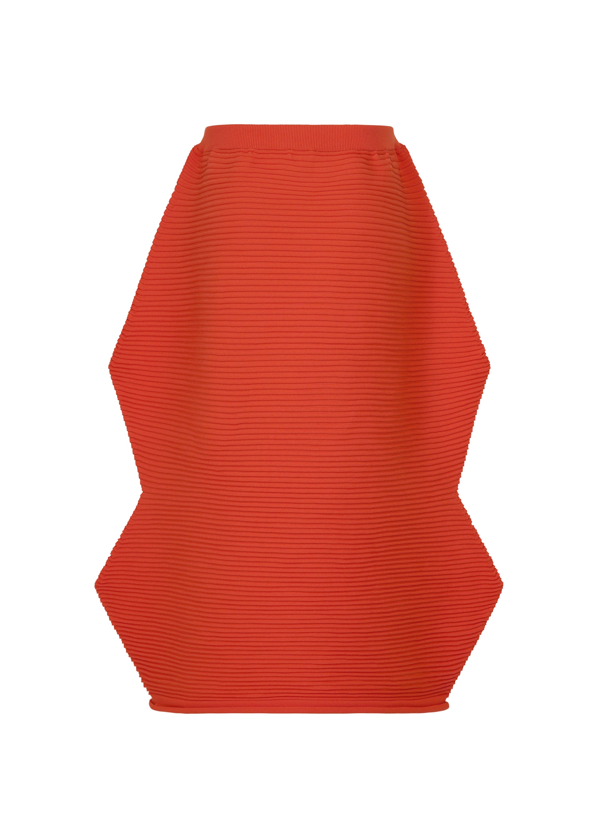Issey Miyake Pleats Please Zig Zag Knit sukně černá bezešvá