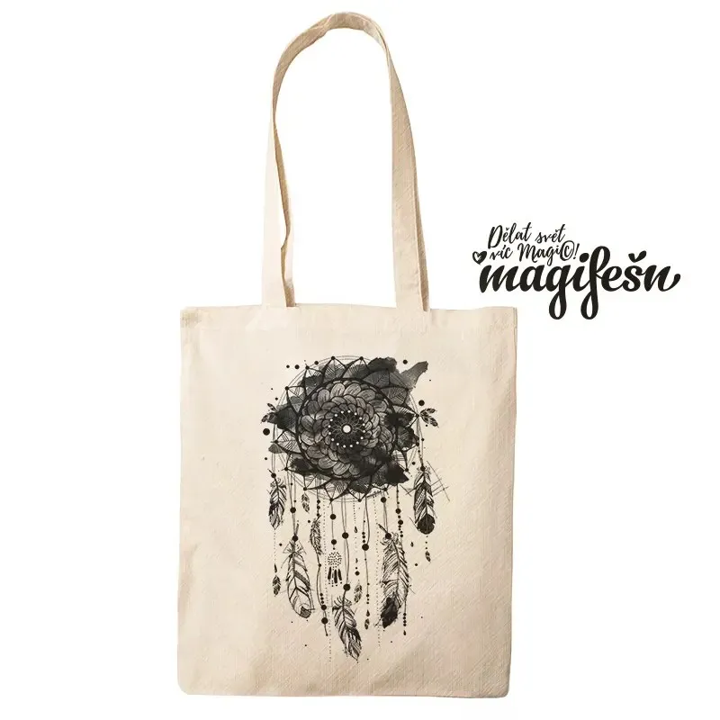 Magifešn Fair Trade MEDIUM taška Dreamcatcher černá