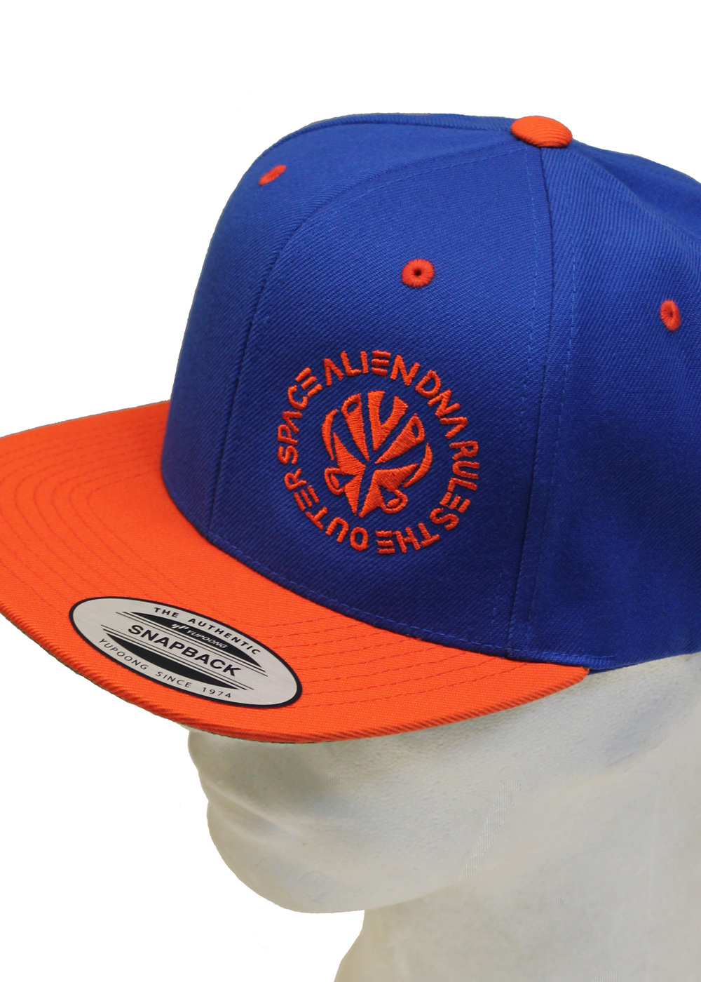 Alien DNA Outer Space snapback kšiltovka modro-oranžová