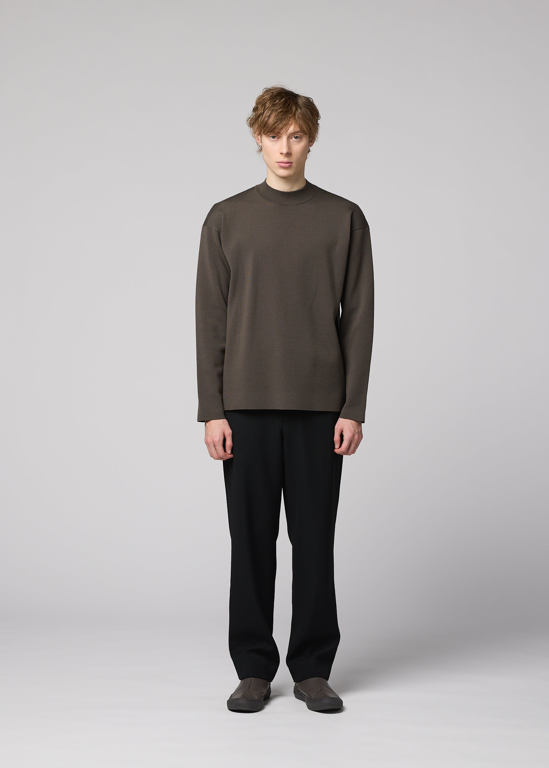 Issey Miyake Mono-Milano pulovr černý vel. 3 vlněný