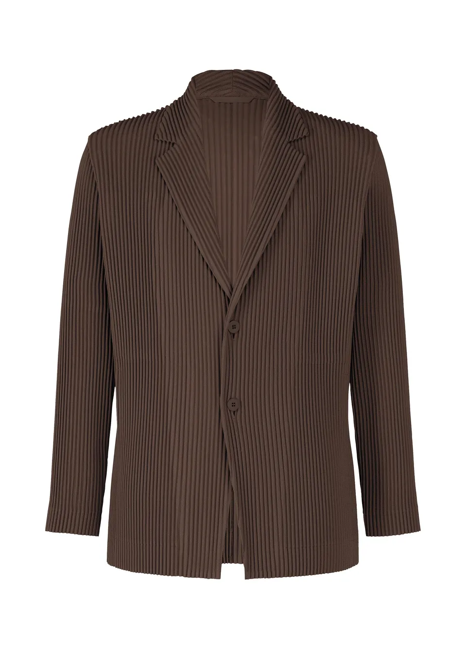 Issey Miyake Kersey Pleats sako Brown vlněné