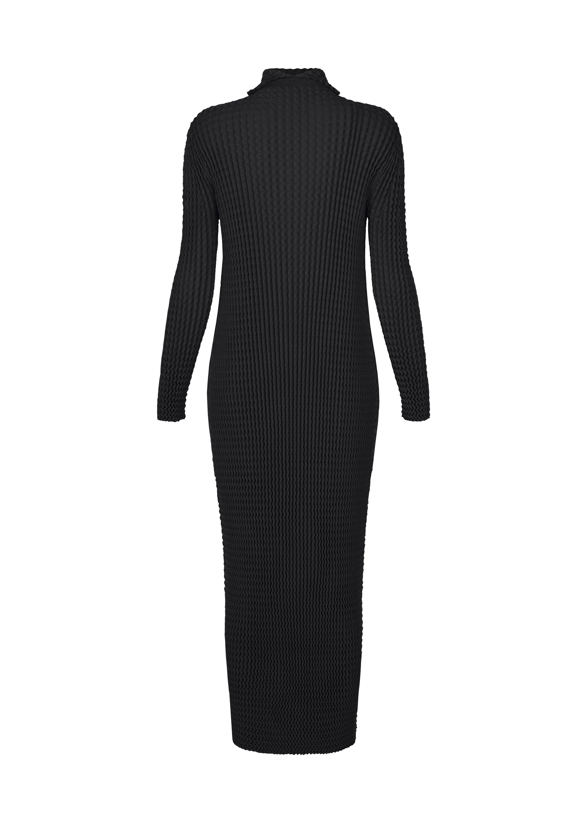 Issey Miyake Spongy BK-68 šaty černé pletené