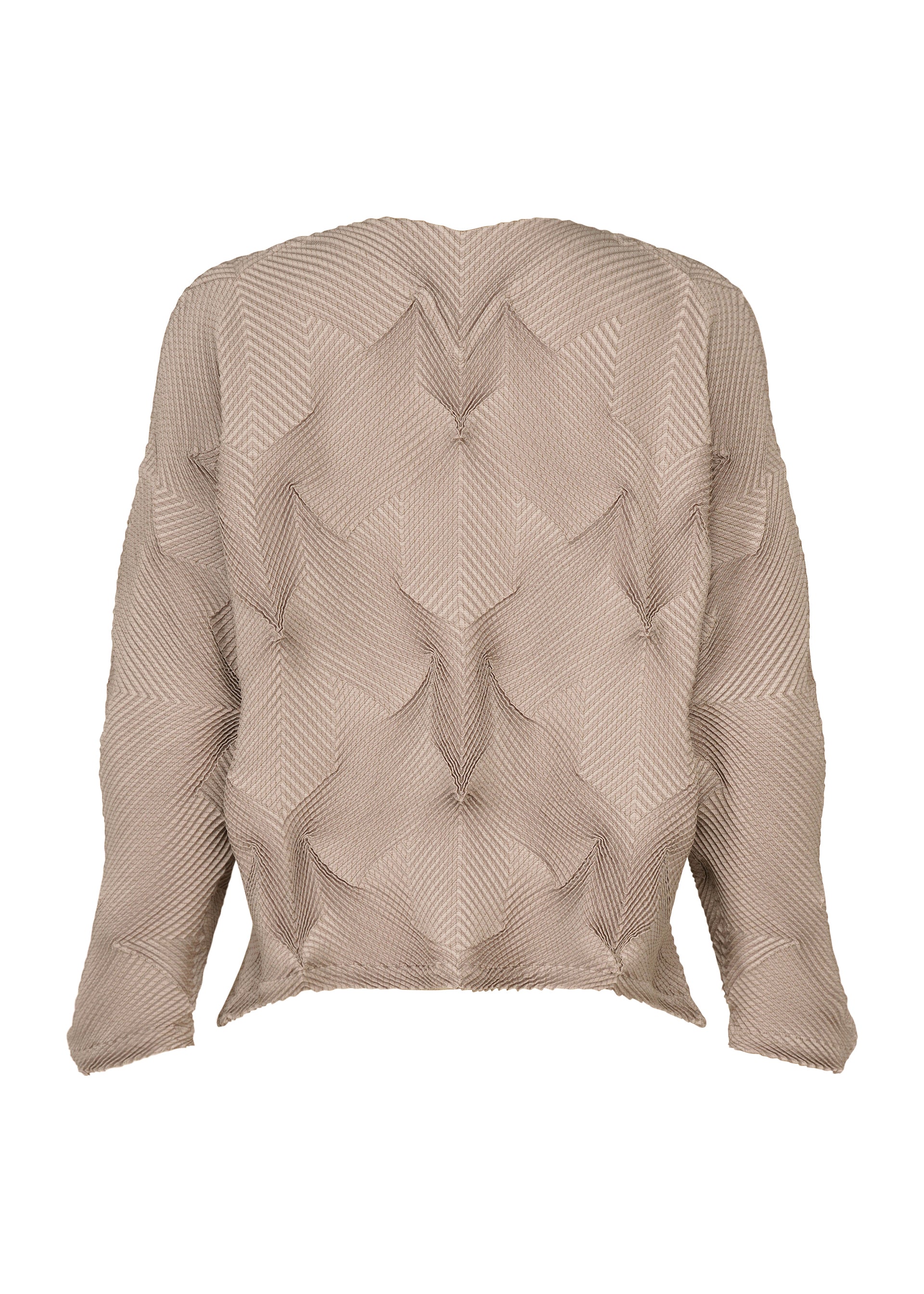 Issey Miyake Type-O 010-1 top béžový kostka