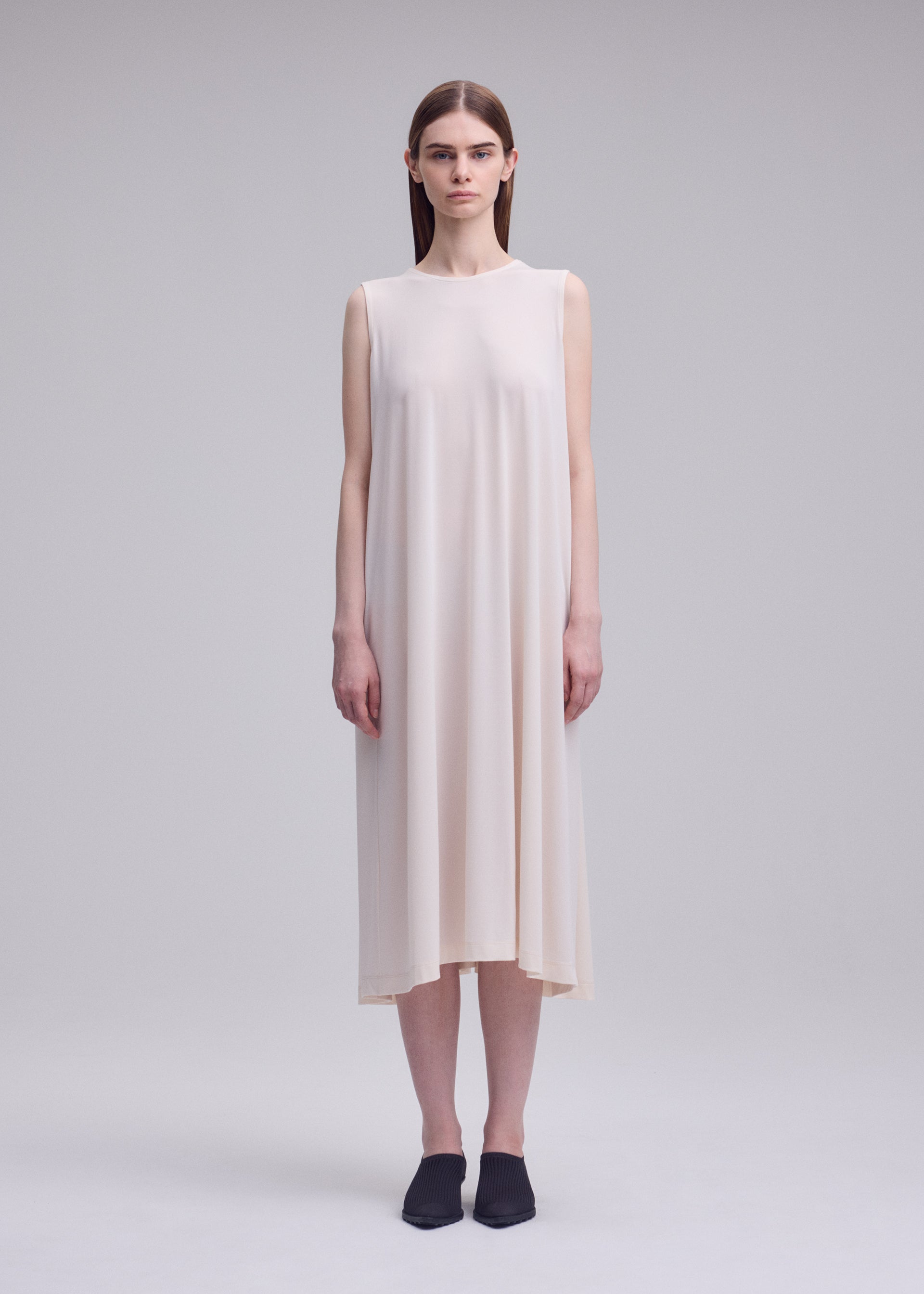 Issey Miyake DRAPE JERSEY-68 šaty bez rukávů černé