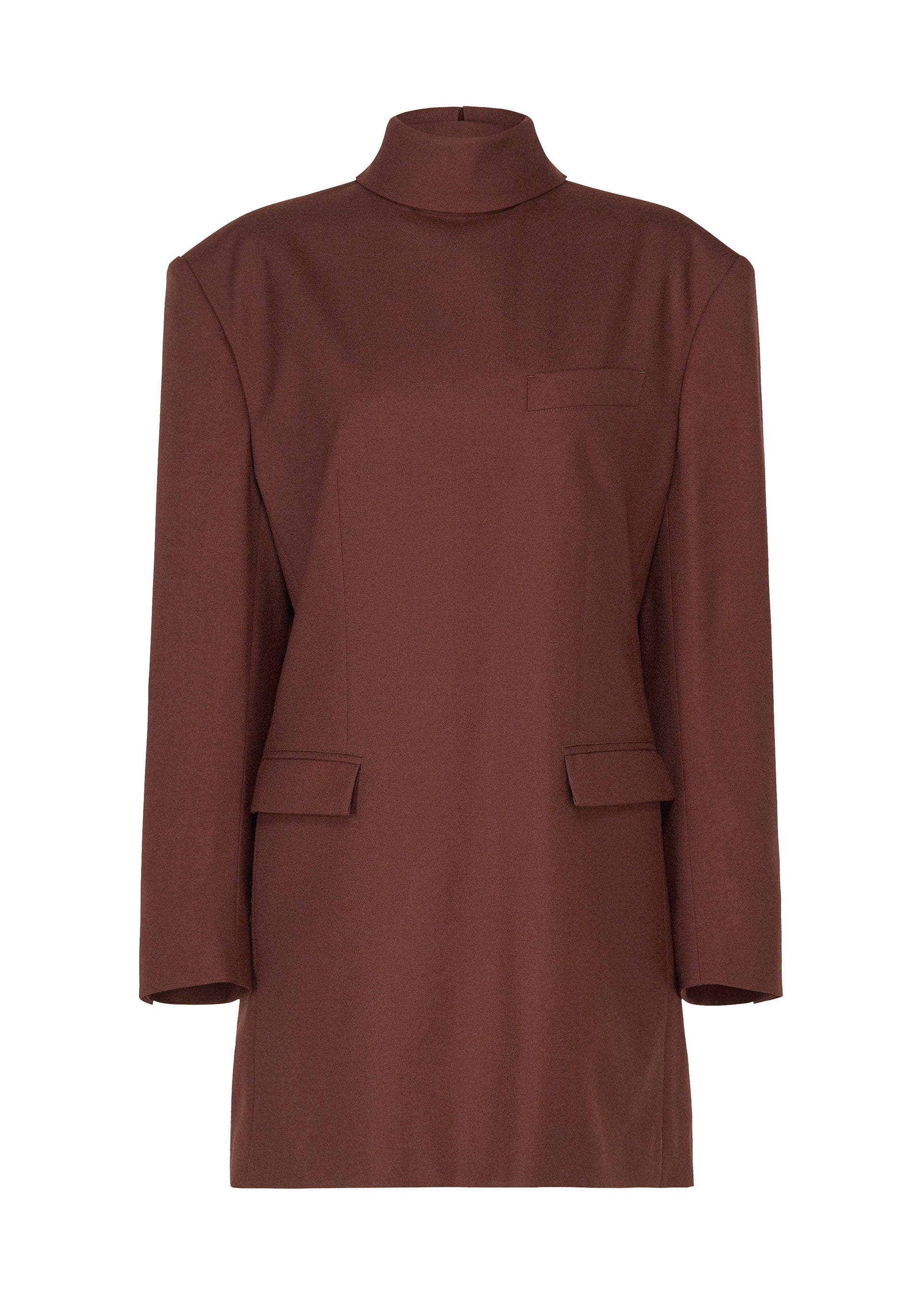 Issey Miyake Untitled tunika černá vlněná rolák
