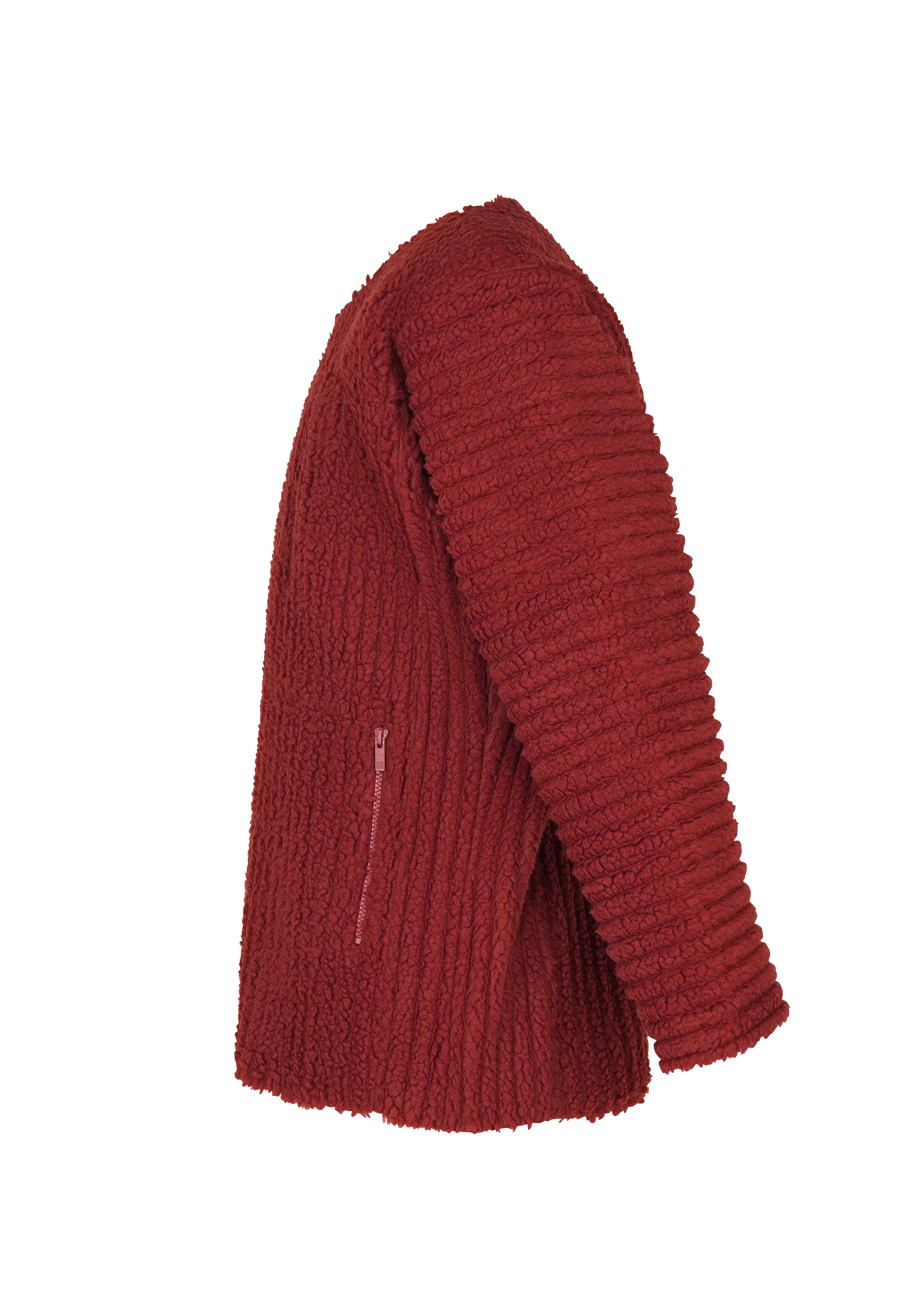 Homme Plissé Issey Miyake Fleece Pleats bunda černá