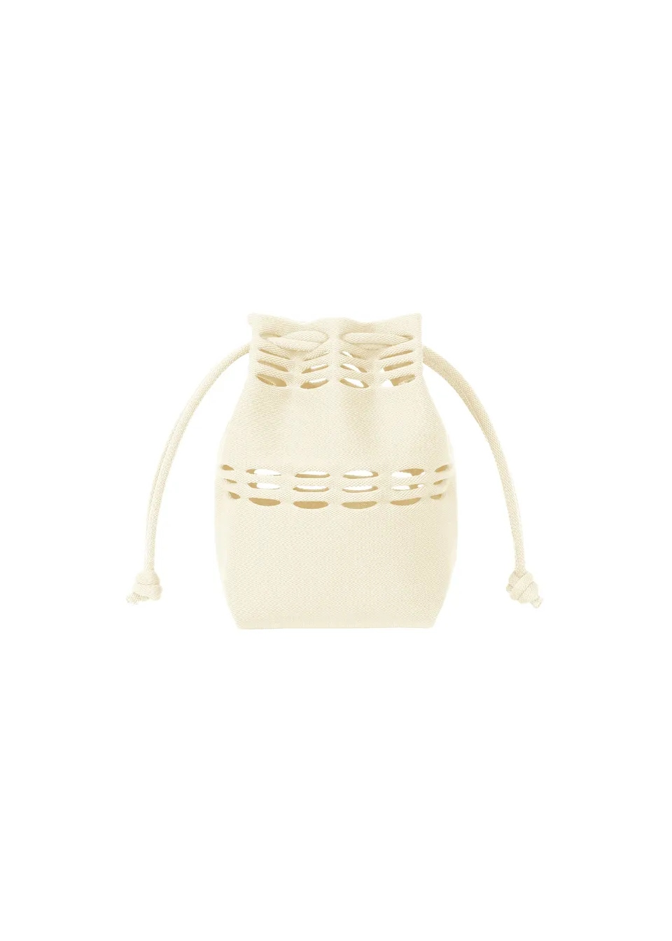 Issey Miyake Mokko Pocket kabelka béžová pletená