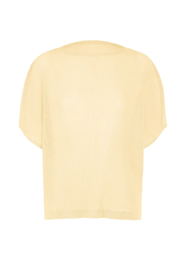 Issey Miyake Tatami August top Off White síťovaný