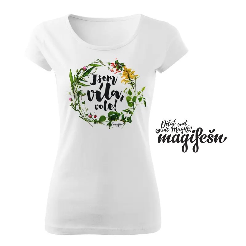 Magifešn XX Jsem víla, vole! Luční tričko biobavlna