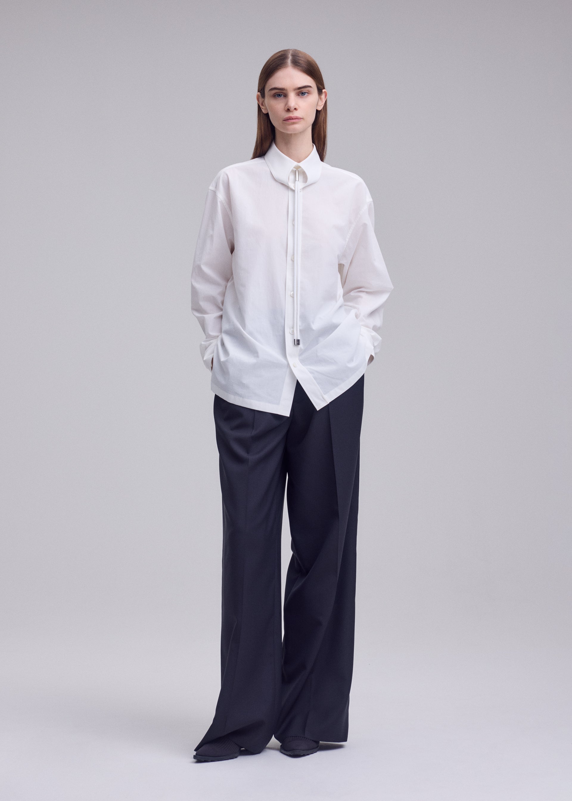 Issey Miyake Monsieur Shirt košile White bavlněná