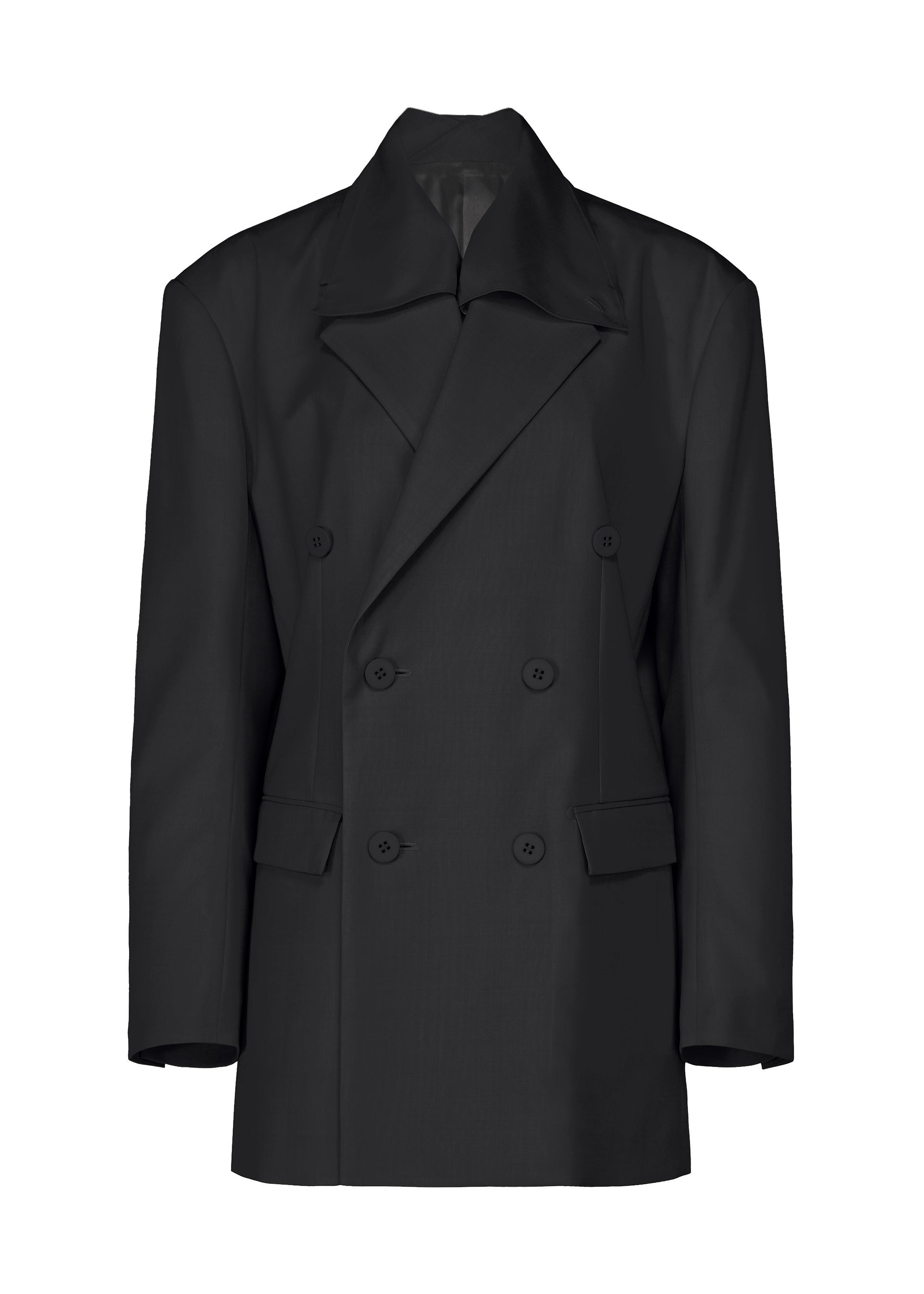 Issey Miyake HONEST ENSEMBLE sako černé vel. 2 vlněné
