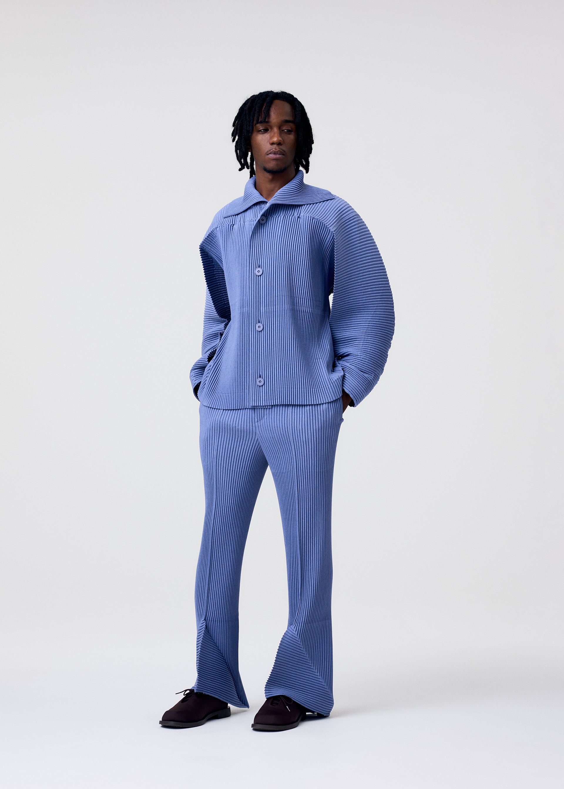 Issey Miyake Linen Like bunda béžová 2