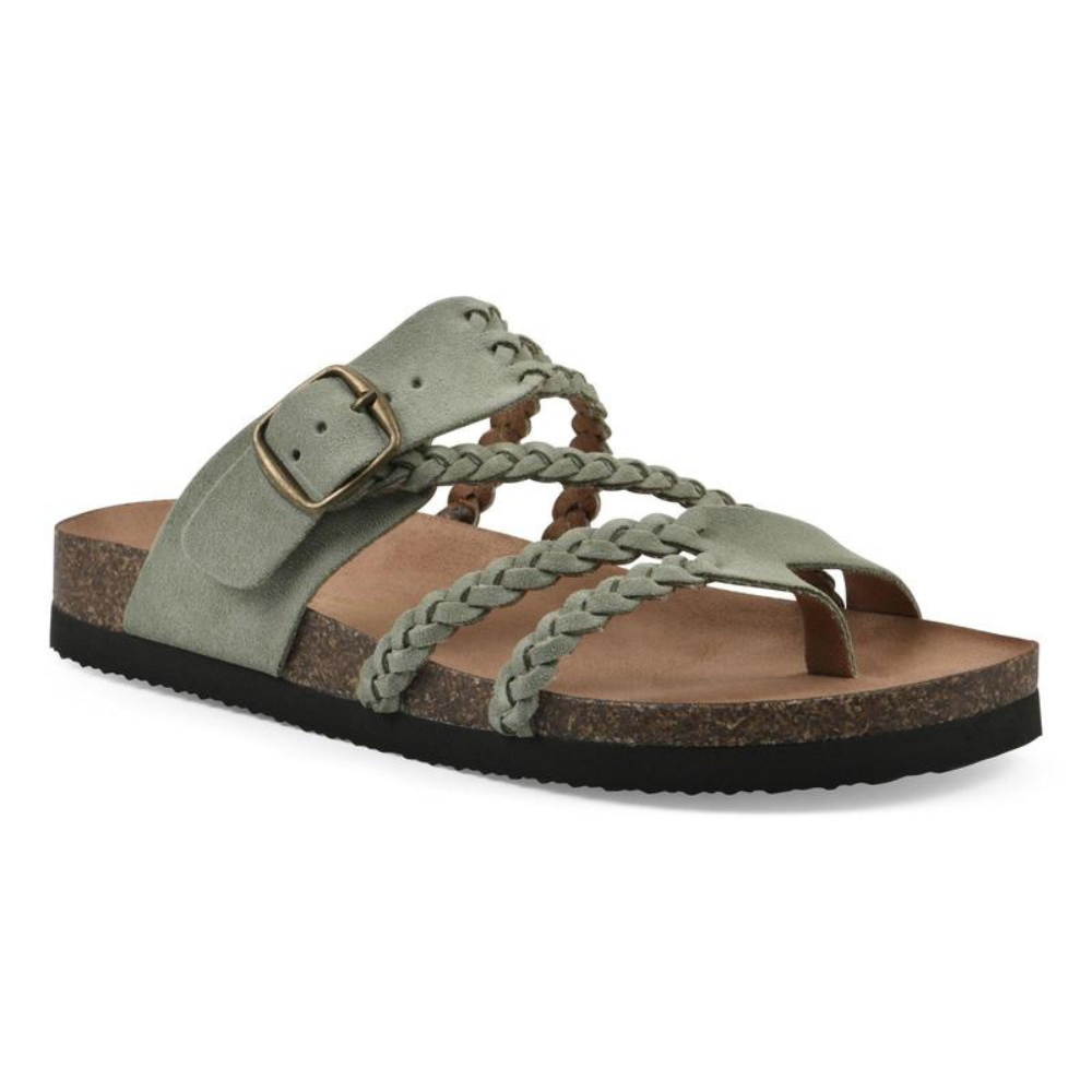 Norielle Tressé Boucle sandály béžové ploché