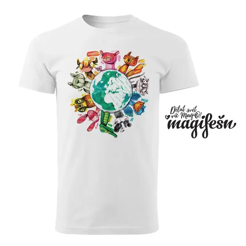 Magifešn XY Veggie planet tričko unisex biobavlna
