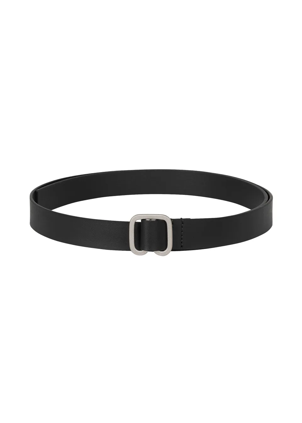 Issey Miyake Solid Leather Belt pásek černý kožený
