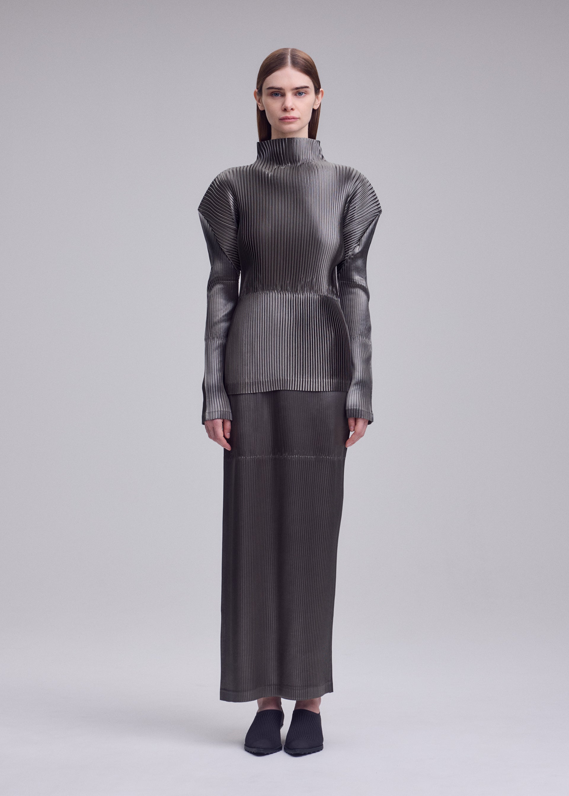 Issey Miyake Glossed Panels IM63FJ122 top růžový lesklý