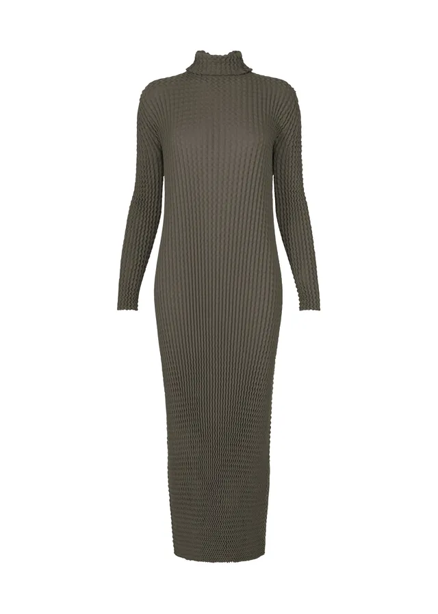 ISSEY MIYAKE SPONGY-68 šaty šedá pletené